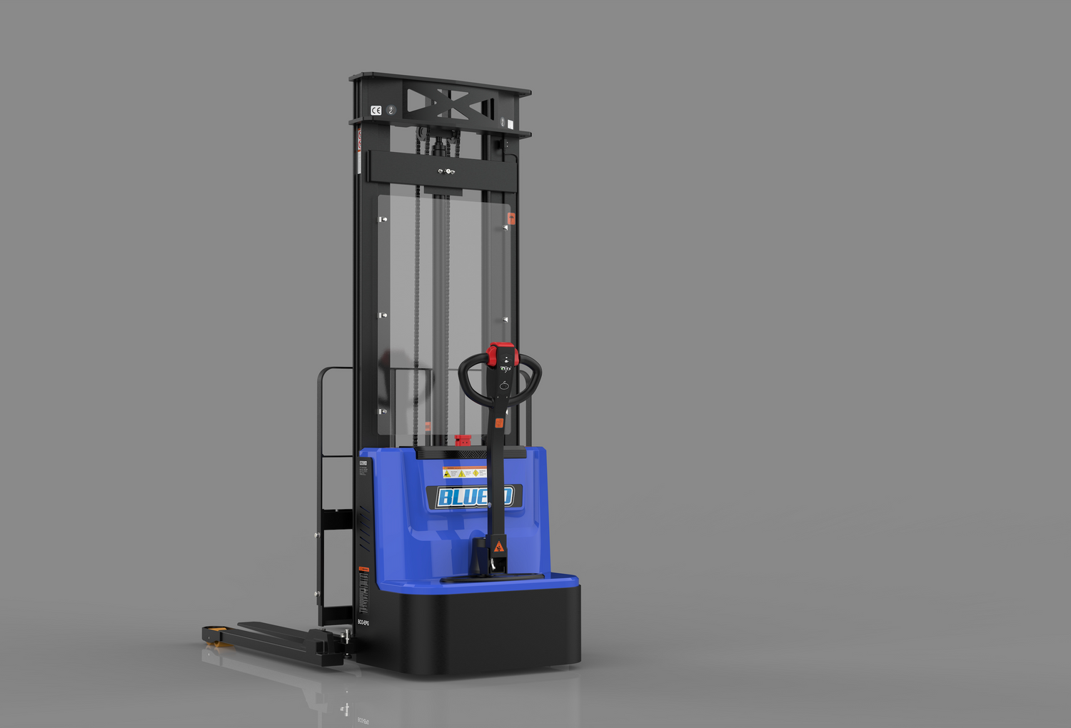 How Much Floor Space Can You Save by Using a Walkie Straddle Leg Pallet Stacker?