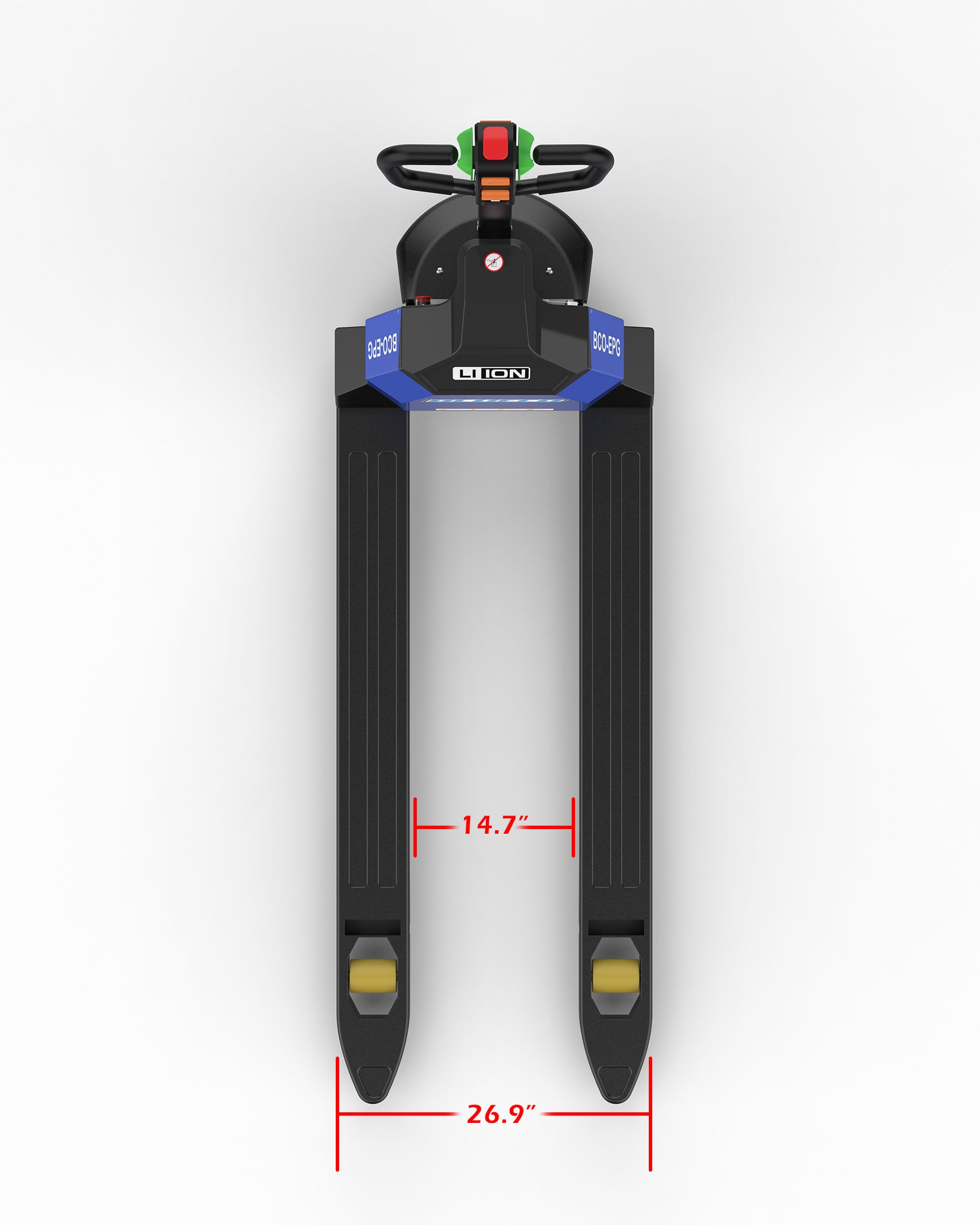 ELECTRIC PALLET JACK 4,400LBS LOW PROFILE FORKS - BLUECO