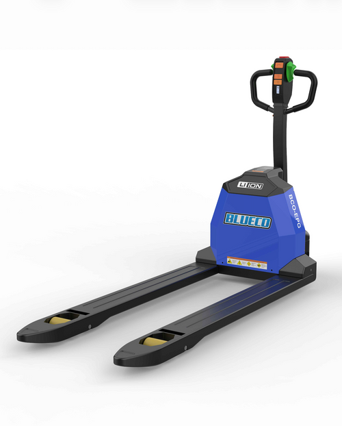 ELECTRIC PALLET JACK 4,400LBS LOW PROFILE FORKS - BLUECO