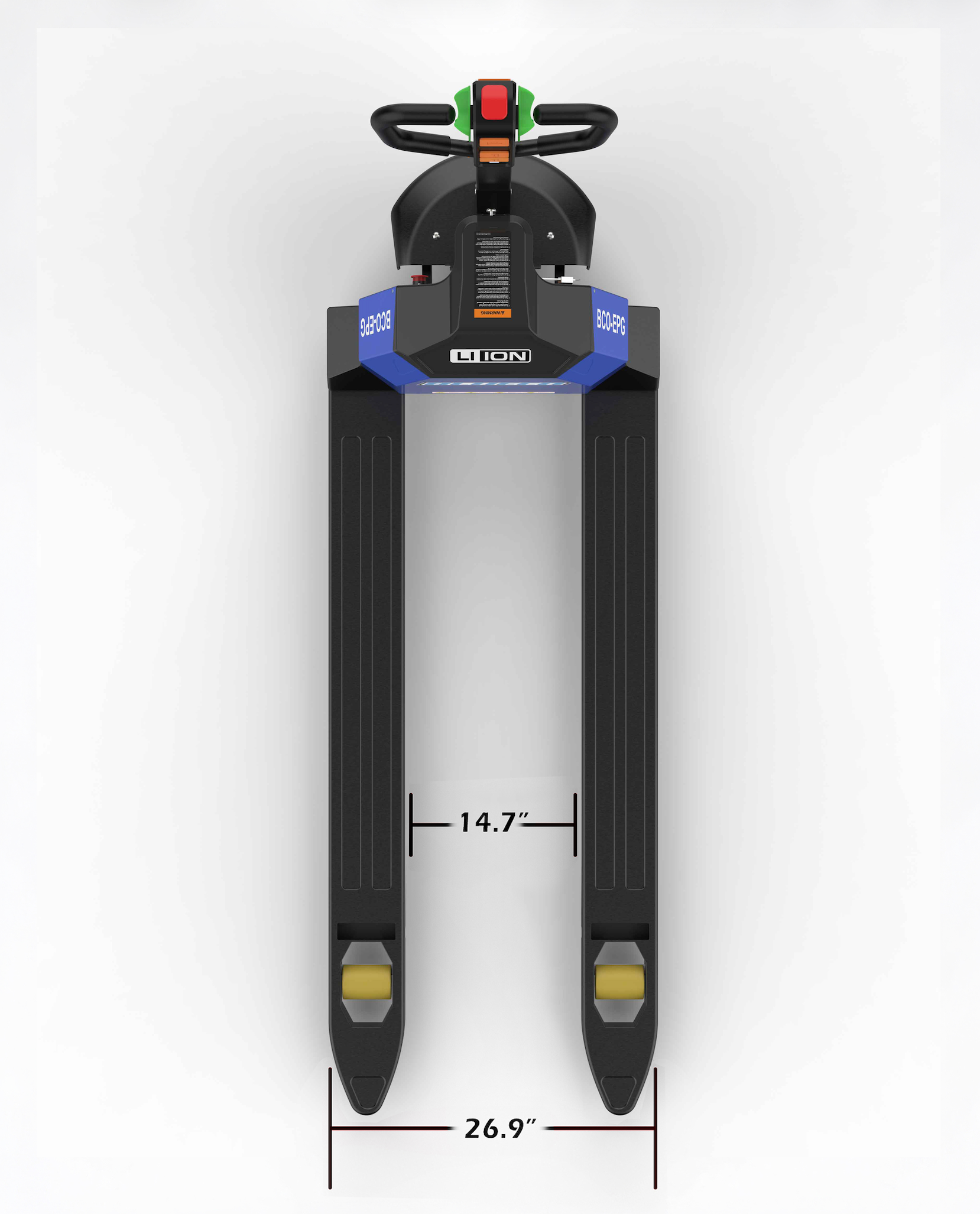 ELECTRIC PALLET JACK 4,400LBS LOW PROFILE FORKS - BLUECO