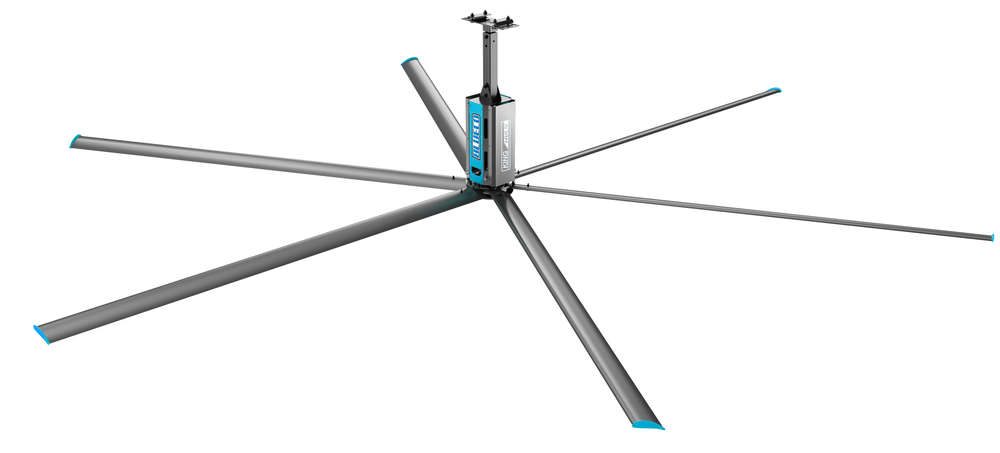 KING SERIES 18FT INDUSTRIAL POWER HVLS FAN – BLUECO