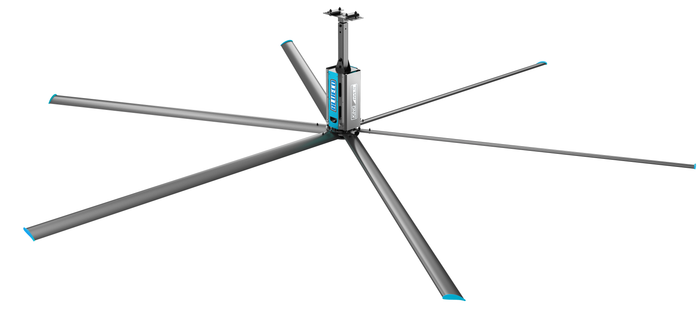 KING SERIES 18FT INDUSTRIAL POWER HVLS FAN – BLUECO