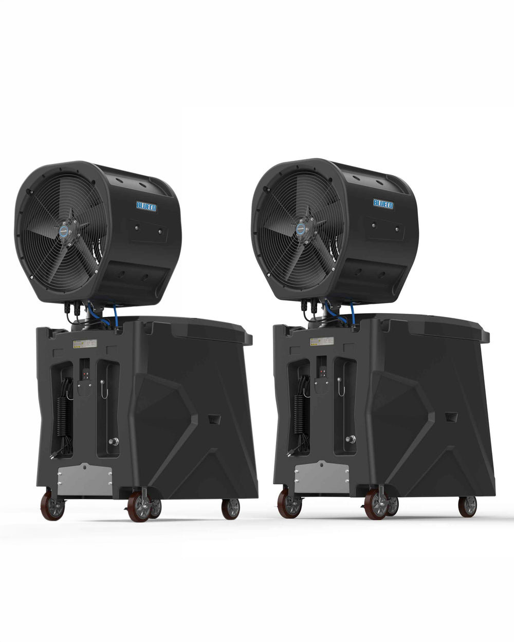 Commercial Misting Fan | HydroBlue Portable Atomized Bundle X2 – BLUECO